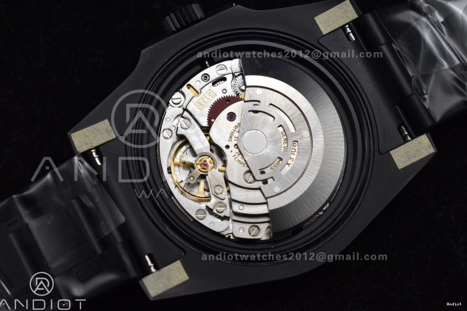 DLC DIW VS3135 on VSF Submariner DLC Blue Bracelet Sandblasted Edition 1:1 Best Dial Black 0129